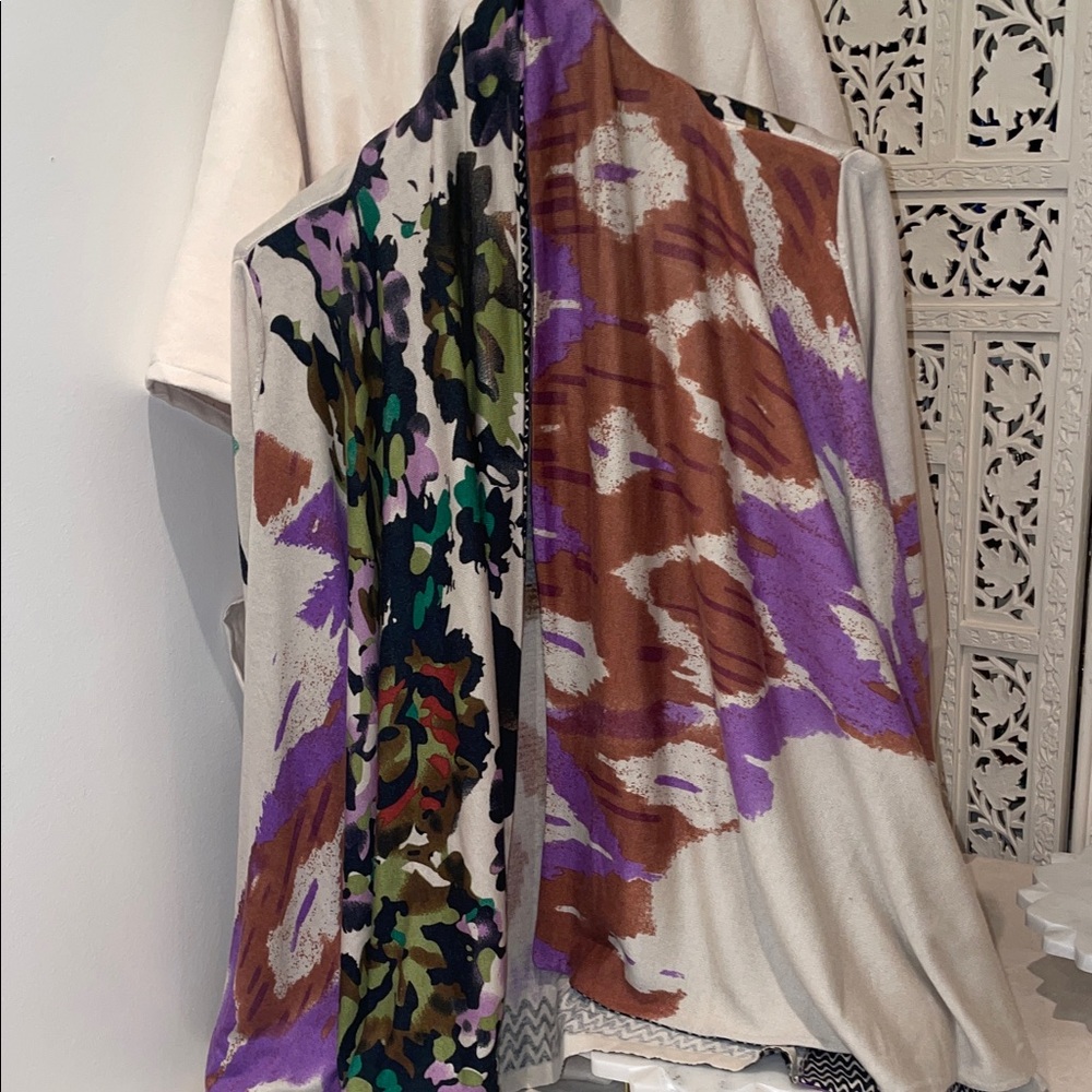 Etro Multicolor Patterned open sweater - image 7